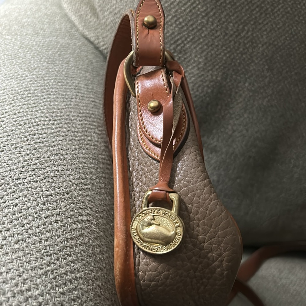 Dooney & Bourke Brown Crossbody Bag with Gold Hardware - Picture 3 of 6